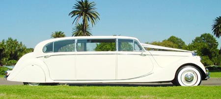 Jaguar wedding limousine Perth
