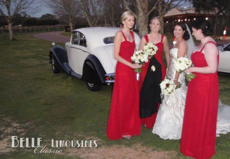 perth wedding limousines Sandalford Winery reception