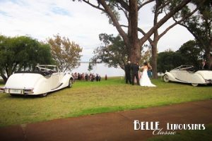 The spectacular ceremony location at Matilda Bay