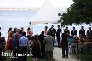 The beautiful ceremony location next to Mosman's Restaurant