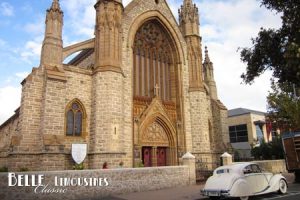as is the exterior of the church