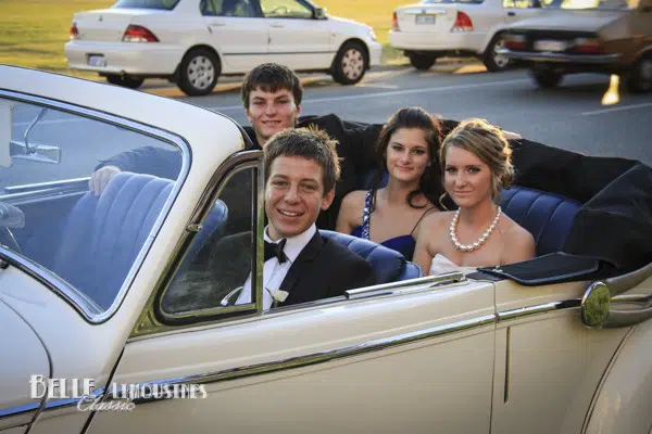 School Balls 5 jaguar convertible hire