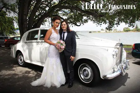 rolls royce bridal limo