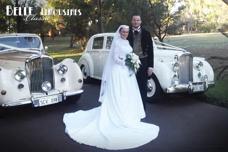 classic wedding car photographs