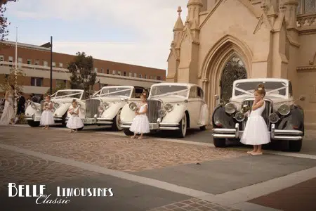 classic wedding car photography 92 st marys cathedral wedding cars