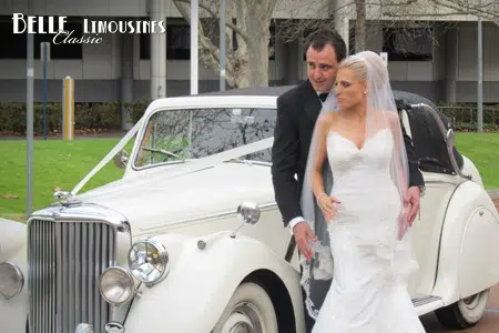 Letizia and Nick's Classic Wedding Limos 3 perth wedding limos
