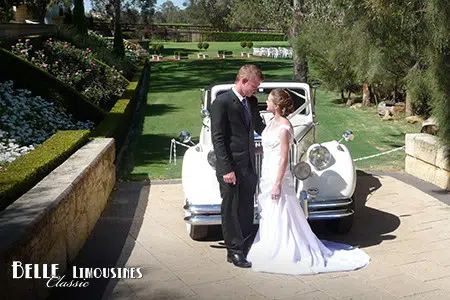 Melissa and Enda's Swan Valley Wedding 1 classic wedding cars perth