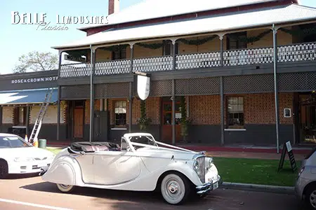 Melissa and Enda's Swan Valley Wedding 2 convertible wedding cars