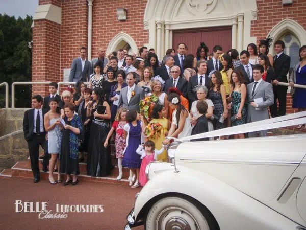 Christ the King Church Limo Access 2 jaguar bridal car