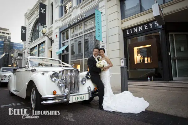 King Street Perth Limo Access 3 luxury wedding cars