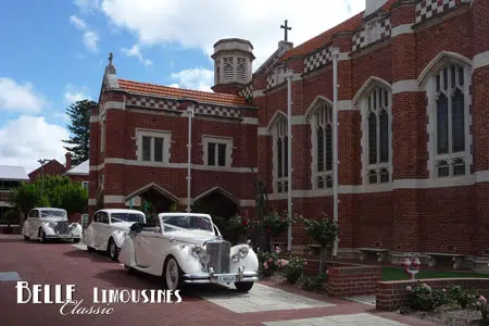 Perth College Wedding Limousines 1 white wedding limousines