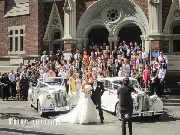 Wedding Limos at Trinity Uniting Church 5 jaguar wedding cars