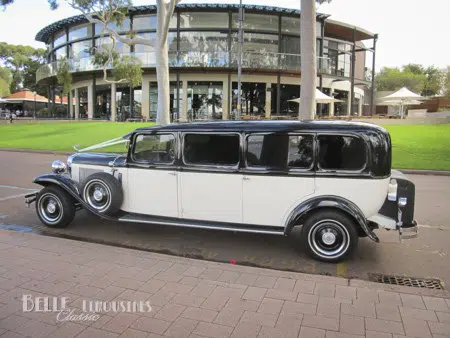 Vintage Limousine Wedding 5 frasers restaurant limo