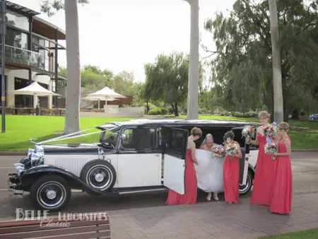 Vintage Limousine Wedding 2 limos perth