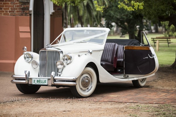 convertible bridal car