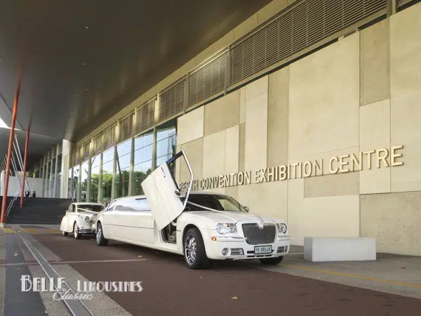Limos at the Perth Convention Centre 2 wedding limos at pcec