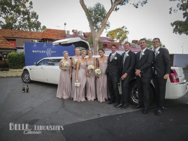 Wedding Cars at Matilda Bay Restaurant 3 chrysler limo hire