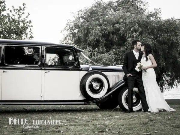 A Wedding in REO SpeedWagon Limousine 5 vintage wedding limo