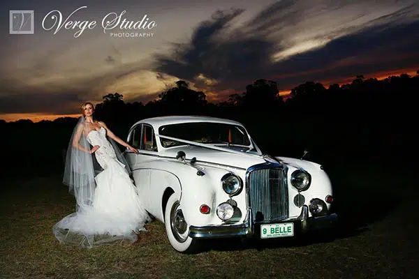 classic wedding car