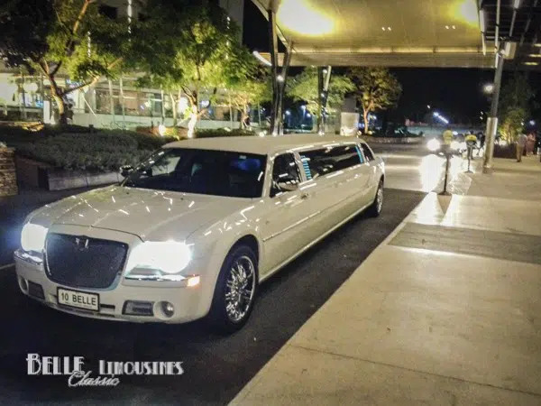 A luxurious limousine available for limo hire Perth services